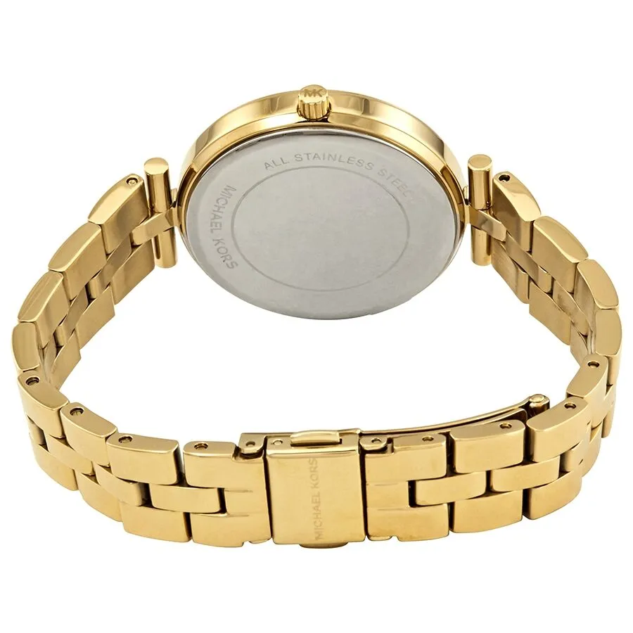 Michael Kors Maci Crystal Yellow Gold Dial Ladies Watch MK3903