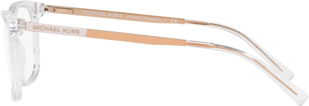 Michael Kors Women's Mk4030 Vivianna Ii Rectangular Prescription Eyewear Frames