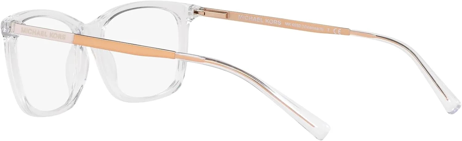 Michael Kors Women's Mk4030 Vivianna Ii Rectangular Prescription Eyewear Frames