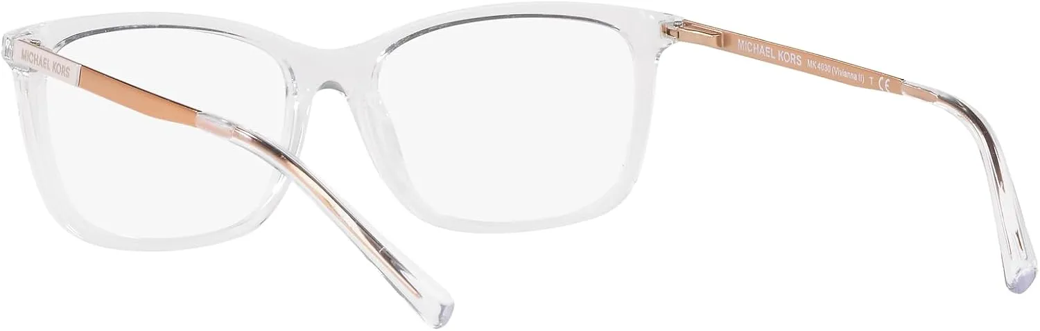 Michael Kors Women's Mk4030 Vivianna Ii Rectangular Prescription Eyewear Frames