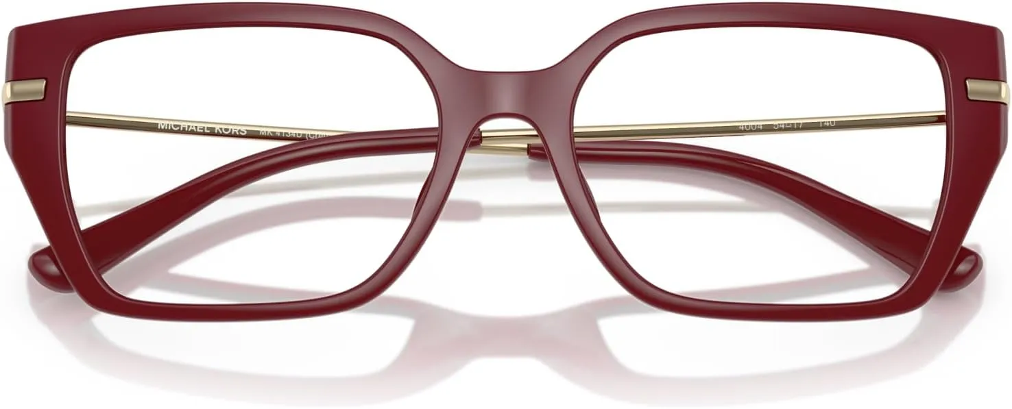 Michael Kors Women's Mk4134u Crete Universal Fit Rectangular Prescription Eyewear Frames