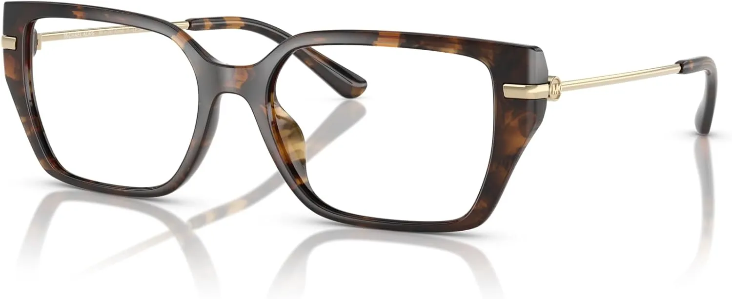 Michael Kors Women's Mk4134u Crete Universal Fit Rectangular Prescription Eyewear Frames