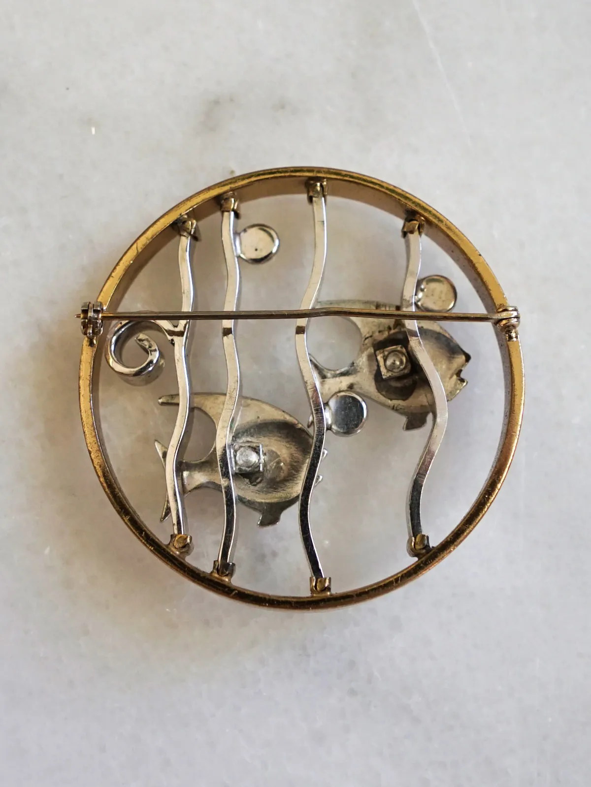 Mid Century Angel Fish Bubble Brooch