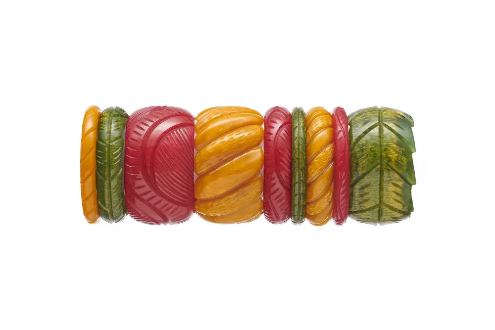 Midi Golden Bordeaux Fakelite Duchess Bangle