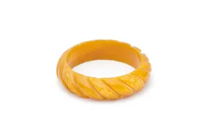 Midi Golden Mustard Fakelite Bangle