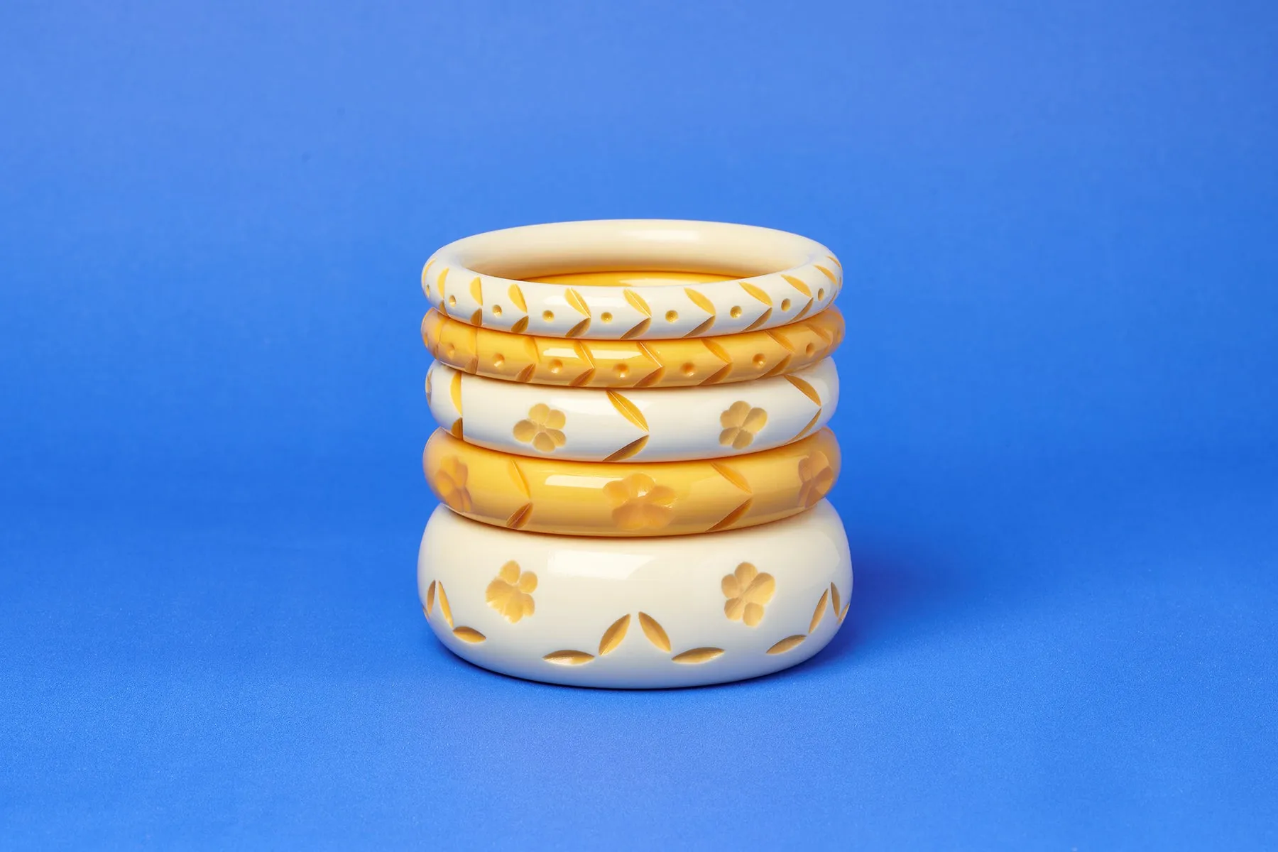 Midi Primrose Cream Bangle