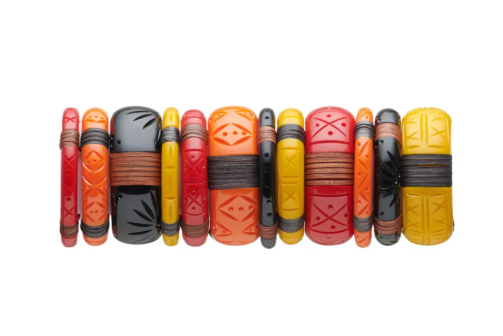 Midi Tangerine Cane Duchess Bangle