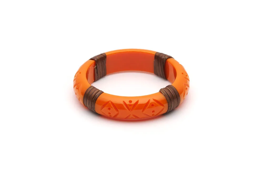 Midi Tangerine Cane Maiden Bangle