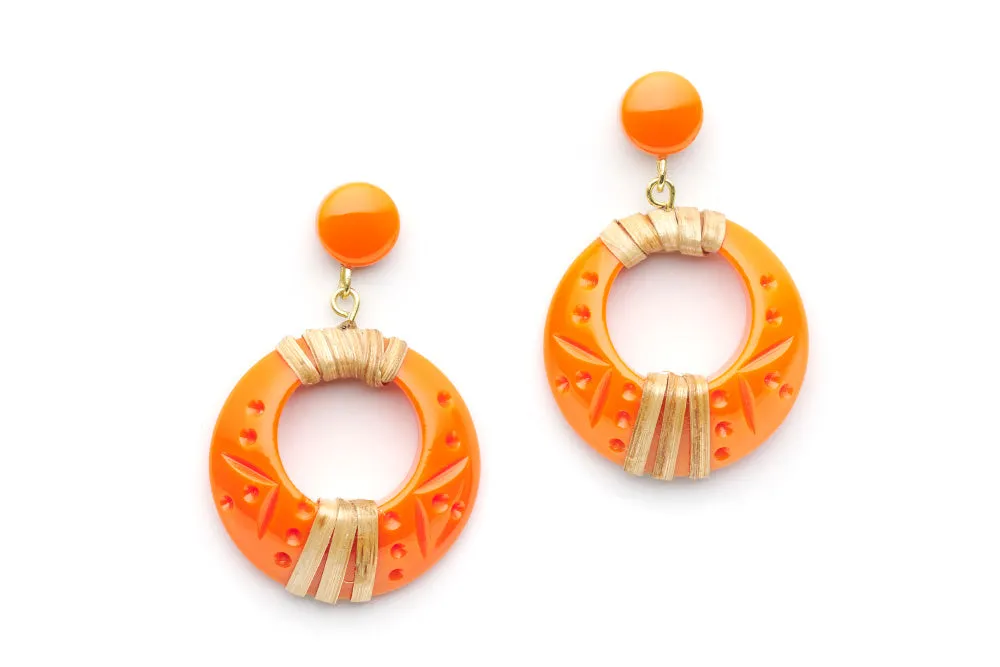 Midi Tangerine Cane Maiden Bangle