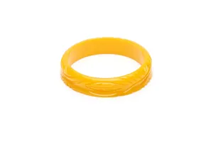 Midi Yolk Heavy Carve Fakelite Bangle