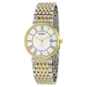 Mido Dorada White Dial Two-tone Stainless Steel Ladies Watch M11309261