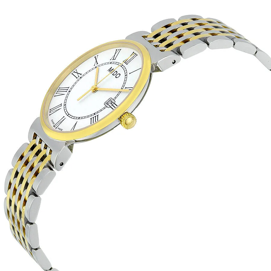 Mido Dorada White Dial Two-tone Stainless Steel Ladies Watch M11309261
