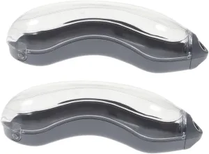 Mikikit 2Pcs Transparent Swimming Goggle Storage Box Portable Eyewear Case for Goggles and Sunglasses for Travel Outdoor Activities Compact Design for