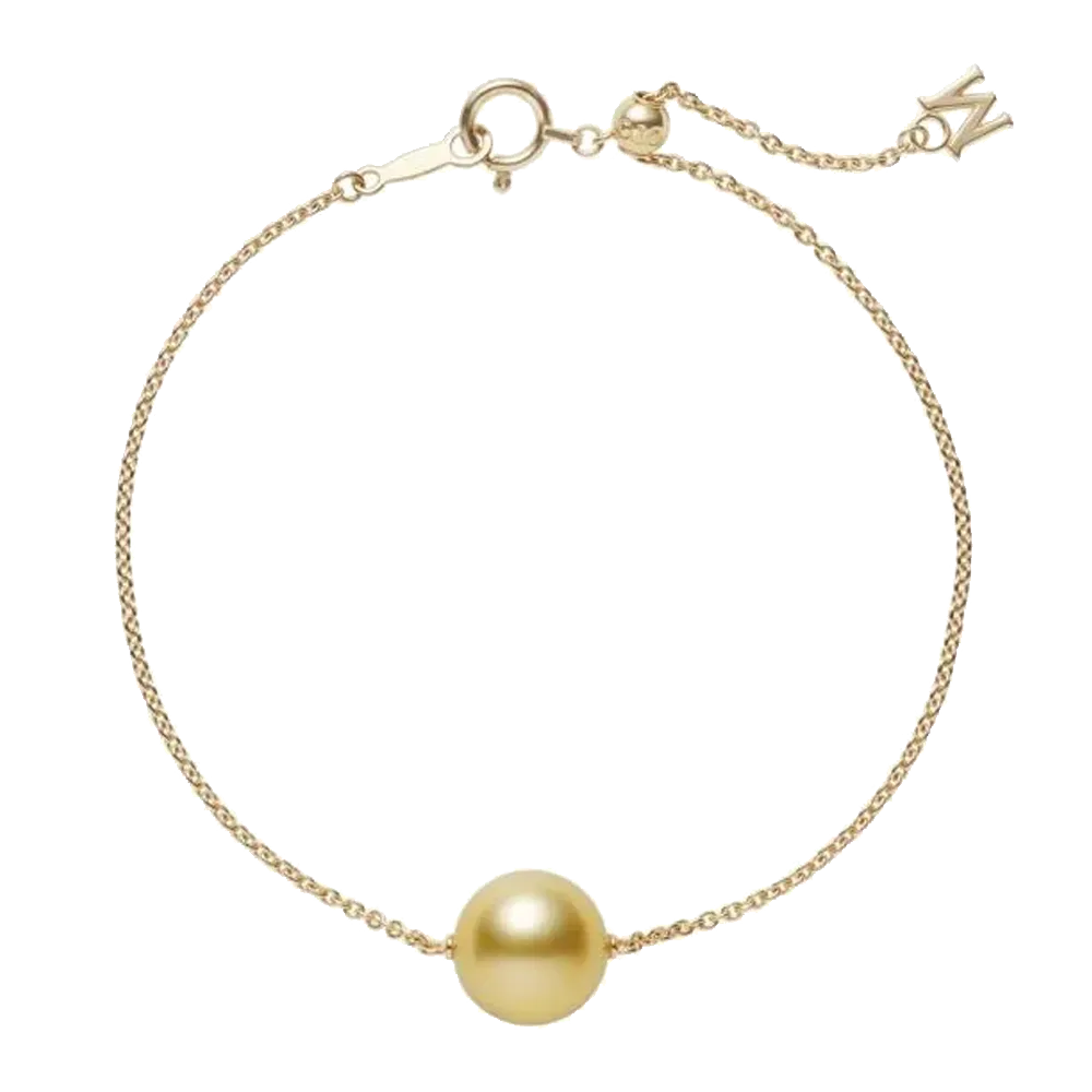 Mikimoto Pearl Chain Bracelet - Gold South Sea