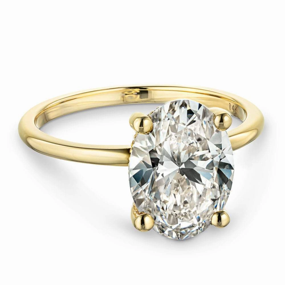 Simple Work Timeless Art Millie Lab Grown Diamond Hidden Halo Engagement Ring