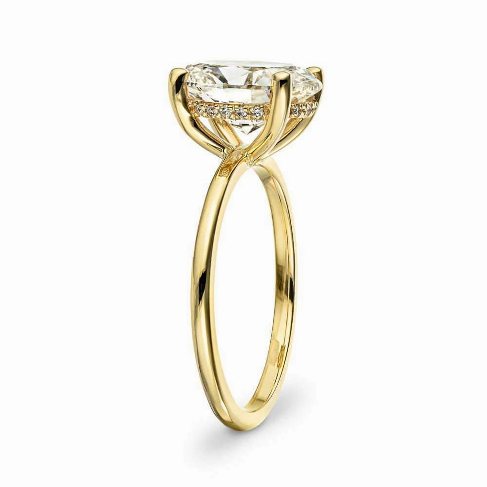 Sturdy Style Millie Lab Grown Diamond Hidden Halo Engagement Ring