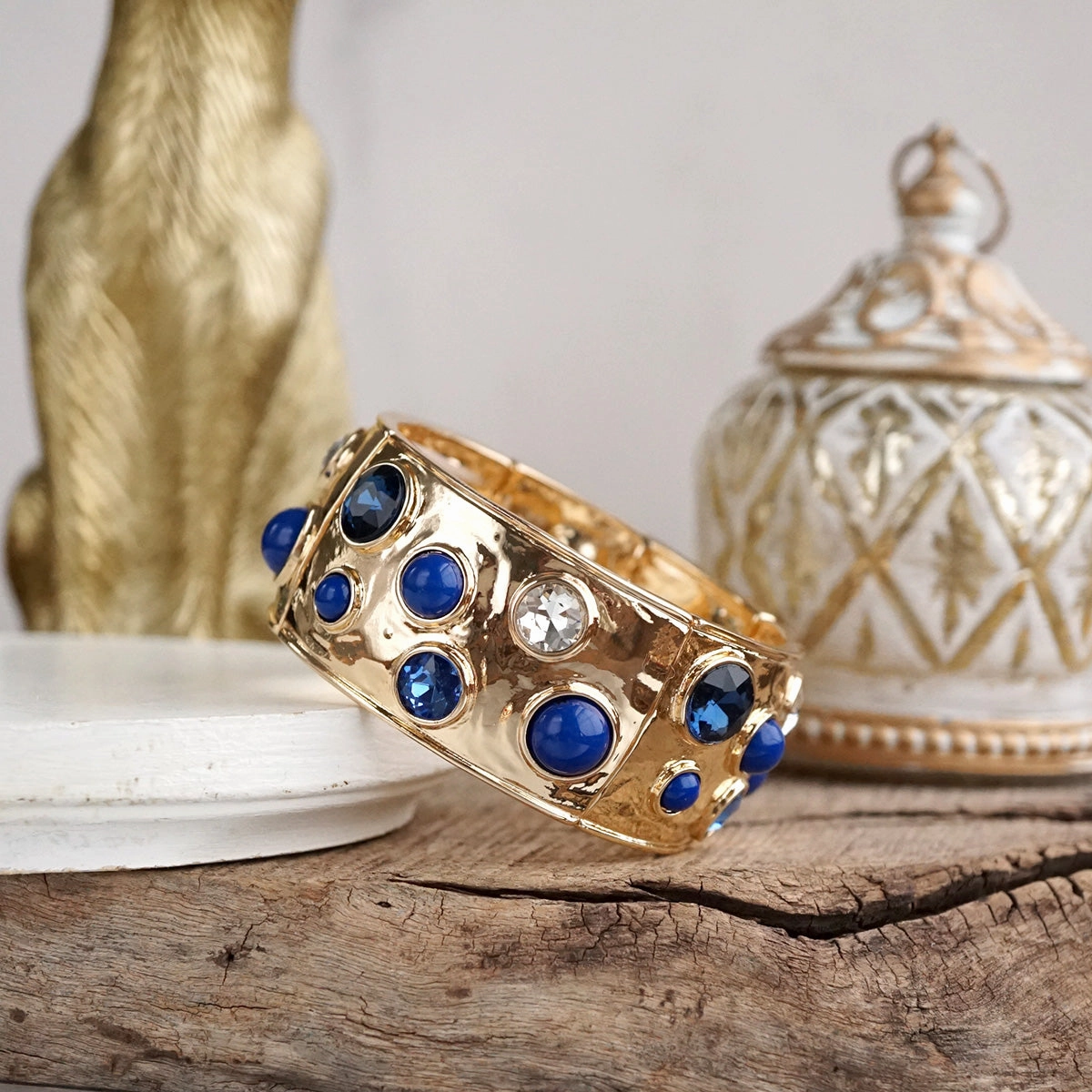 Starlit Shimmer ?C Crystal Cab Stretchy Bangle Advantageous Amalgamations