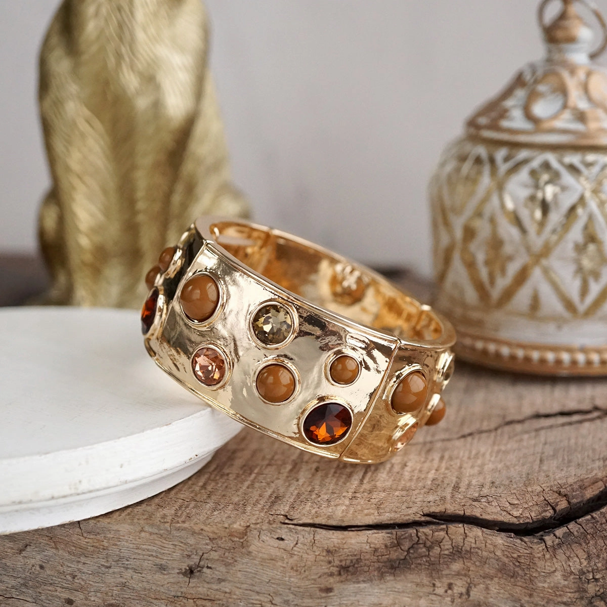 Logical Choice Lasting Beauty Starlit Shimmer ?C Crystal Cab Stretchy Bangle