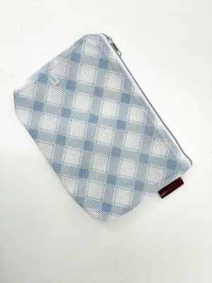 Mini Mad for Plaid Zipper Pouch - Bluebell