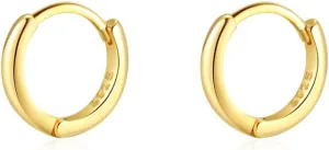 Mini Tiny Huggie Hoop Earrings Top Upper Ear Cartilage Forward Helix Cuff Plain Simple 925 Sterling Silver Gold 9mm 8mm 7mm 6mm 5mm Hoop Earrings