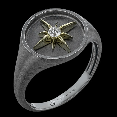 Sweet Style Special Accent ZR2554 Right Hand Ring in 14k Gold with Diamonds