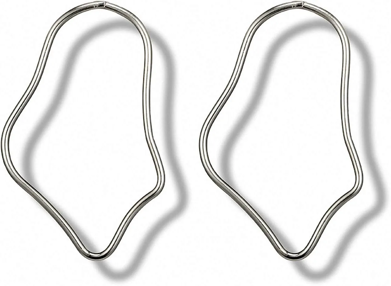 Minimalist Metal Geometric Irregular Earring Women Big Hollow Statement Earrings