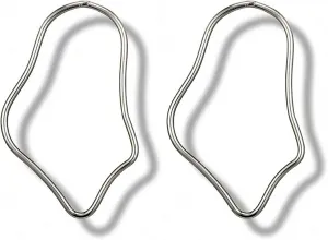 Minimalist Metal Geometric Irregular Earring Women Big Hollow Statement Earrings