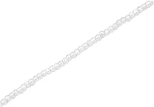 Minimalist silver beads anklet