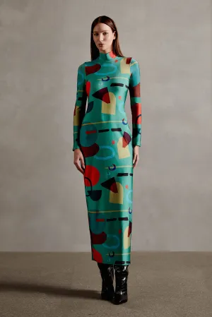 Modernism Open-Back Long Dress