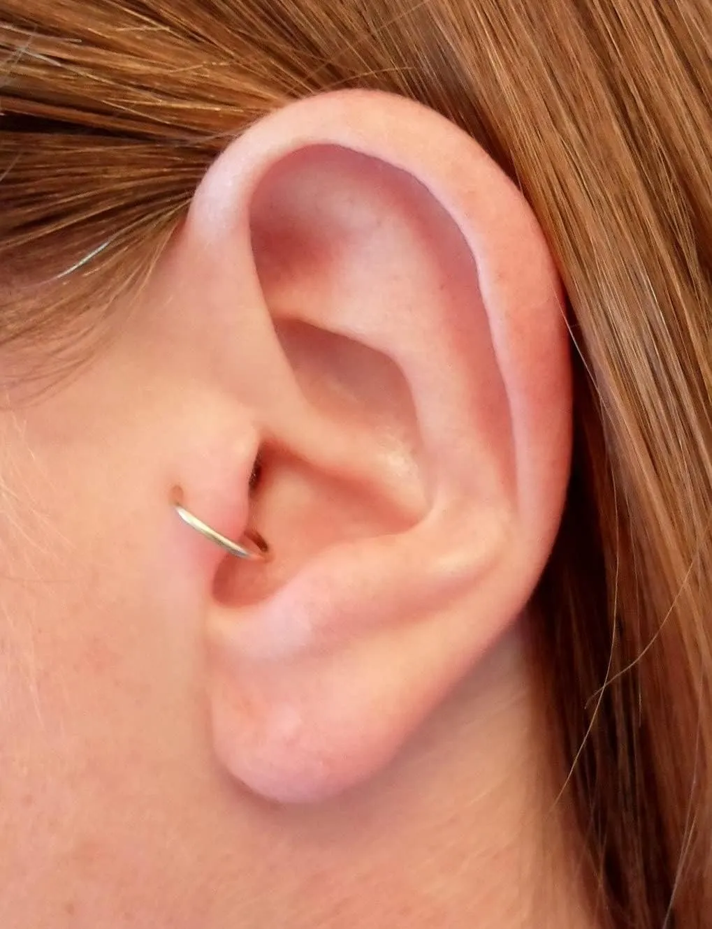 MODRSA Gold Cartilage Earring Silver Cartilage Piercing Jewelry 16g Helix Piercing Jewelry Cartilage Hoop Earring Helix Earrings Silver Cartilage Earring Stud 16 Gauge Cartilage Earrings for Women