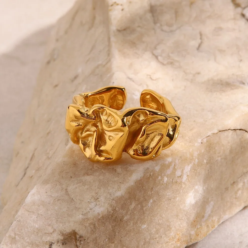 Molten Metal Statement Ring