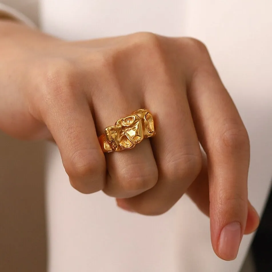 Molten Metal Statement Ring
