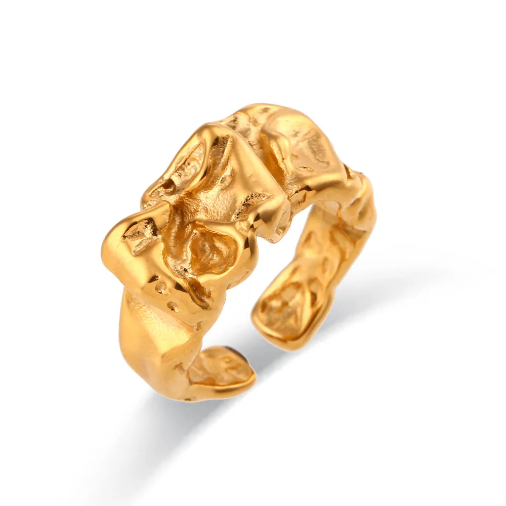 Molten Metal Statement Ring