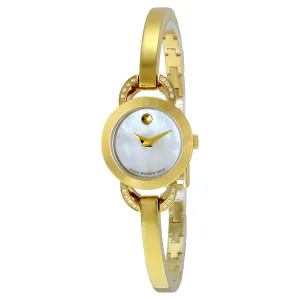 Movado Rondiro White Mother of Pearl Dial Ladies Watch 0606889