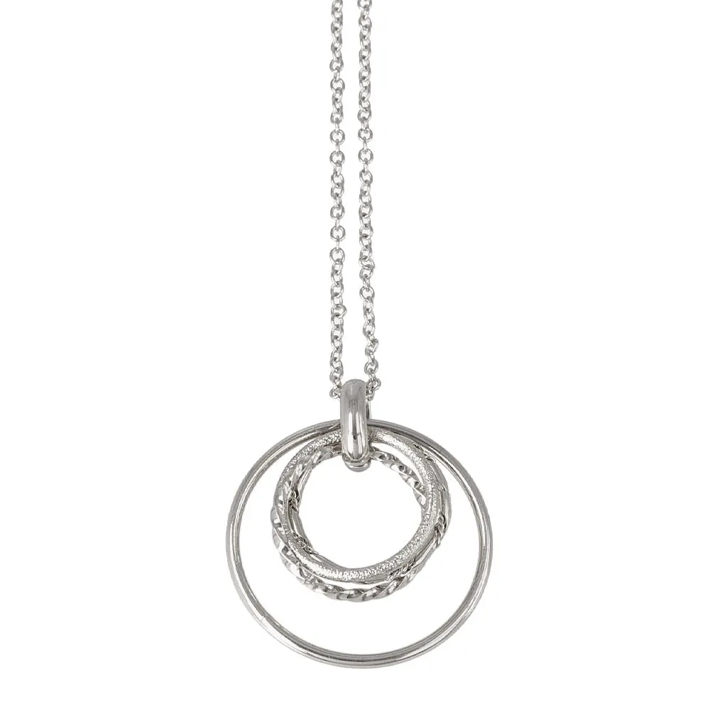 Multi Circle Long Necklace