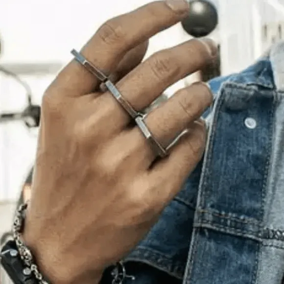 Multi Finger Tri Fold Ring