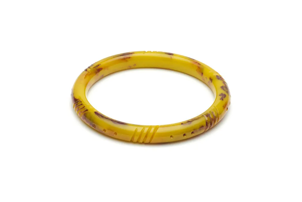 Narrow Catkin Fakelite Duchess Bangle