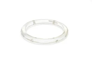 Narrow Clear Starburst Bangle