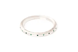 Narrow Leaves Clear Duchess Bangle