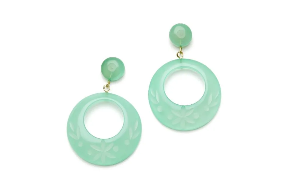 Narrow Mint Sorbet Fakelite Duchess Bangle