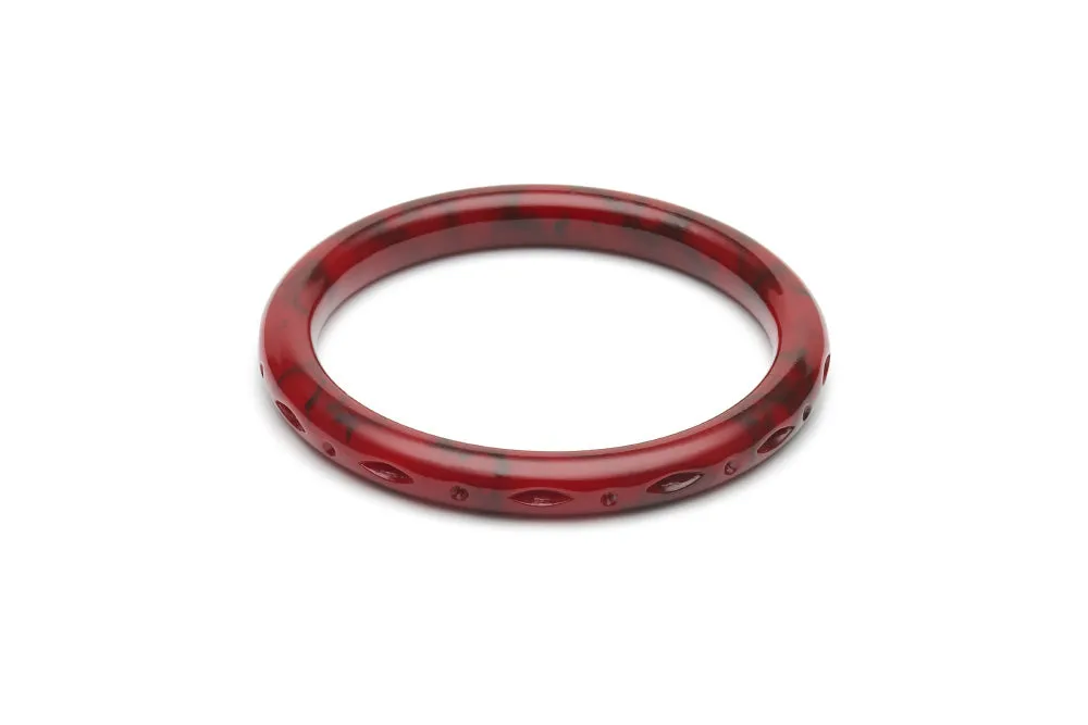 Narrow Mulberry Fakelite Duchess Bangle