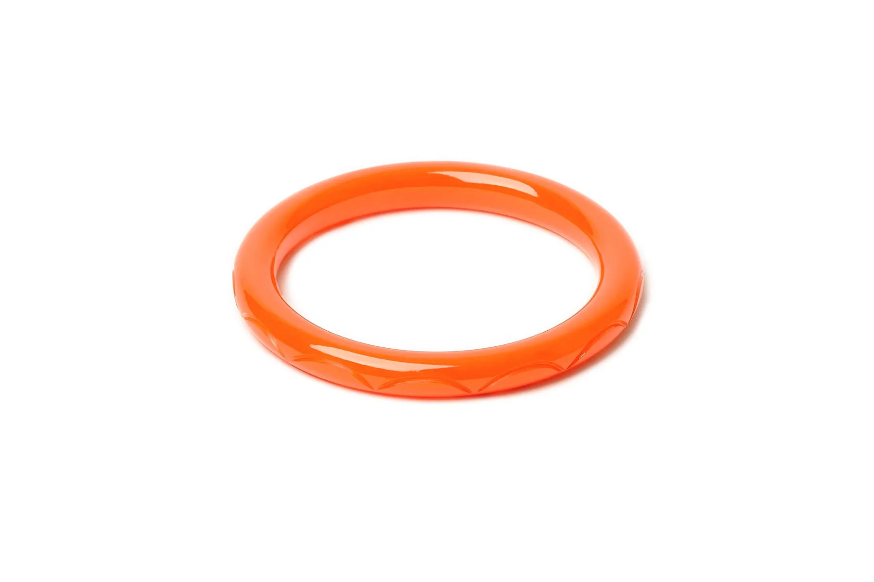 Narrow Paprika Fakelite Bangle