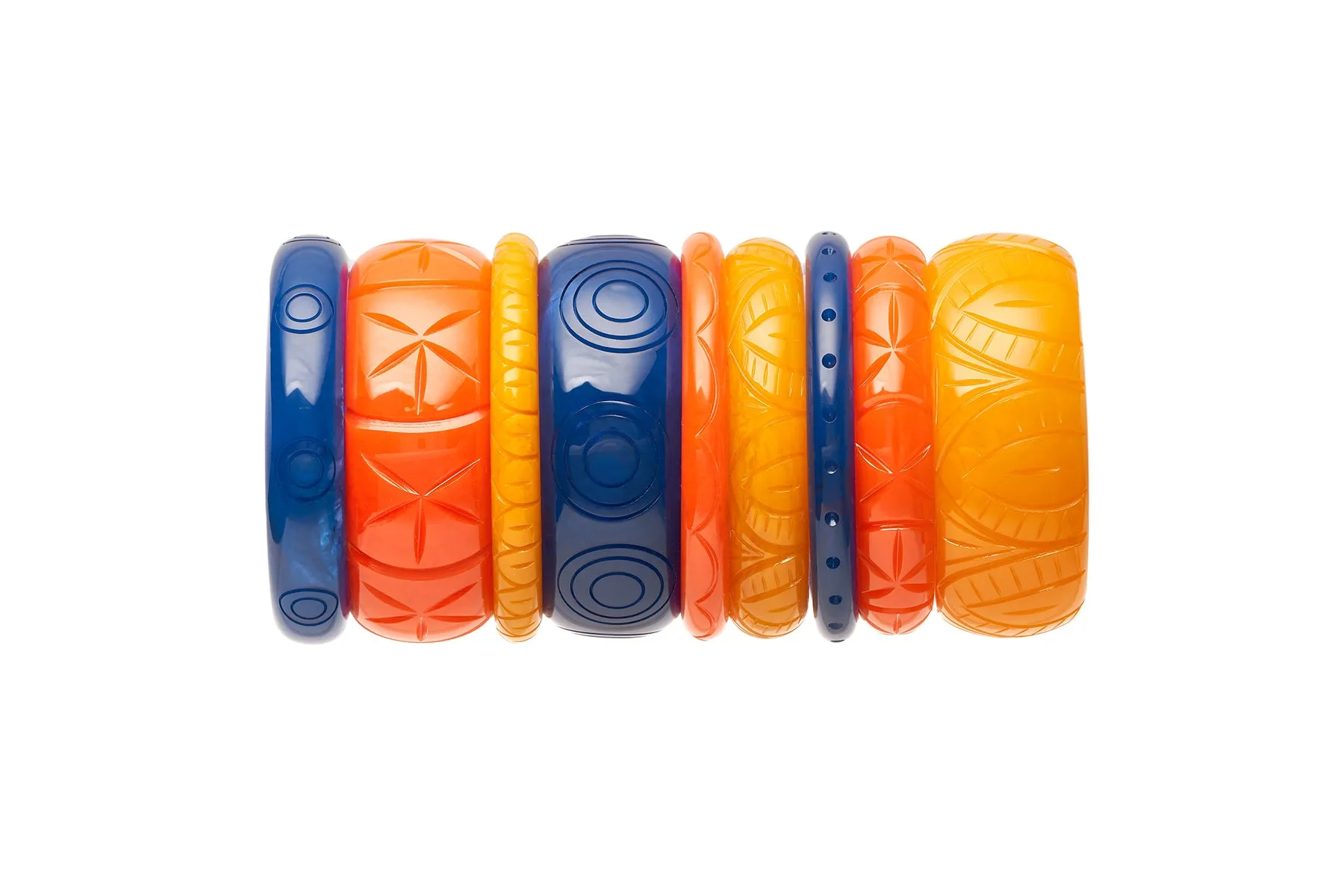 Narrow Paprika Fakelite Bangle