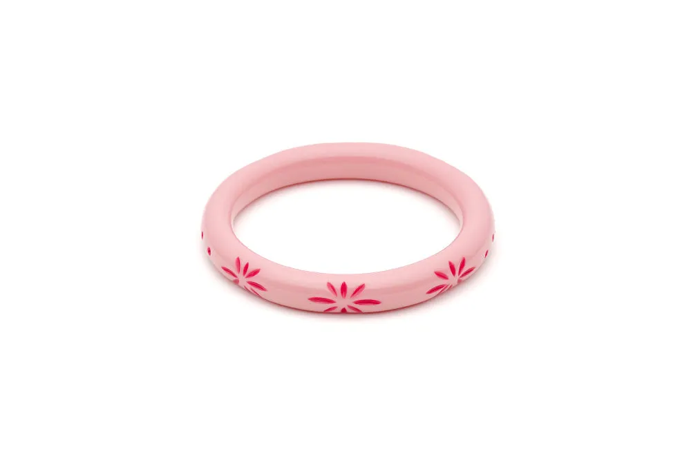 Narrow Ripple Carved Maiden Bangle