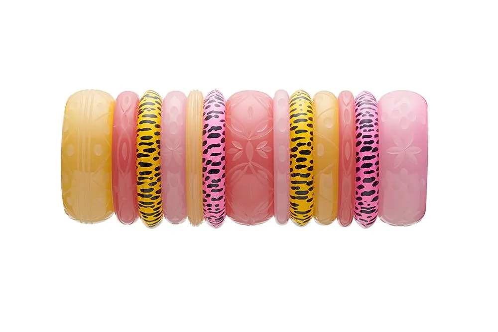 Narrow Sherbet Fakelite Maiden Bangle
