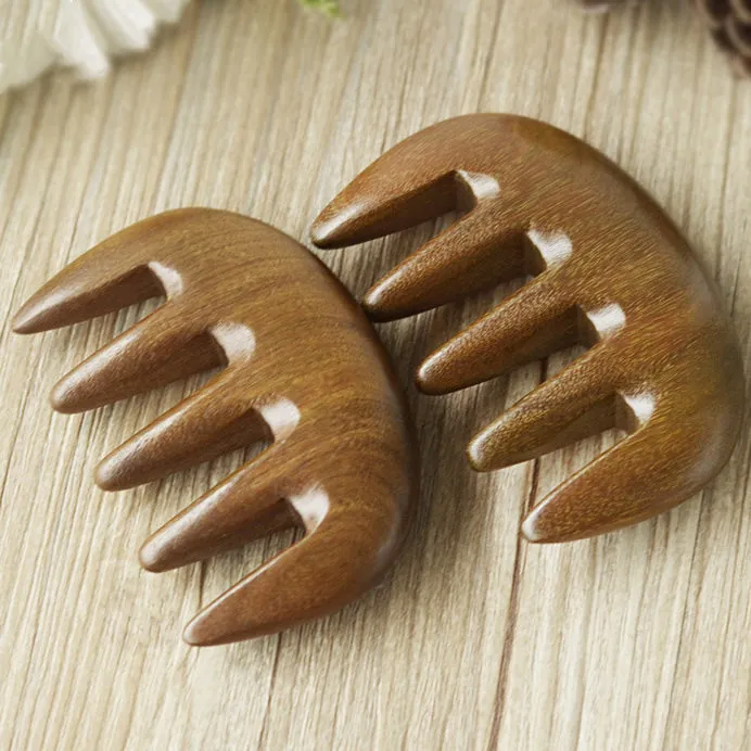 Natural Black Sandalwood Wide-tooth Curly Hair Comb