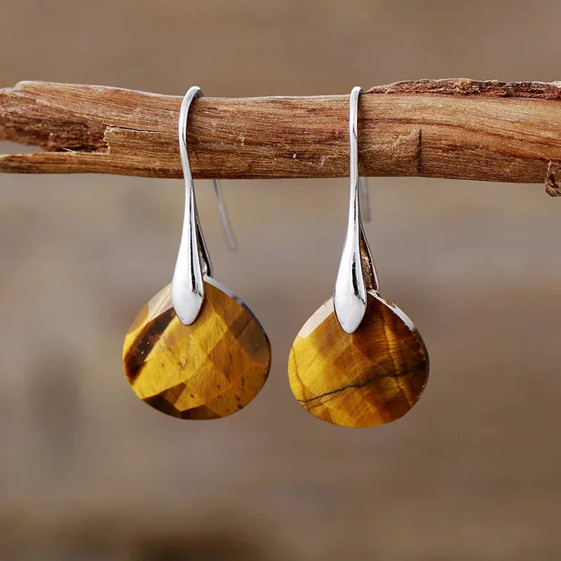Natural Gemstome Handmade Earrings