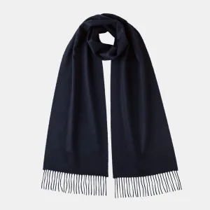 Navy Cashmere Scarf