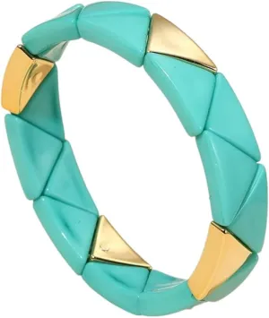 New 2025 Unisex Fashion Colorful Resin Bracelets For Women Bohemian Adjustable Chain Bracelets&Bangles Charms Multicolor Jewelry Gifts Elastic Decoration Luxury Trendy For Women And Men
