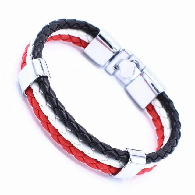 New 3 Layer Handmade Braided Wrist Band
